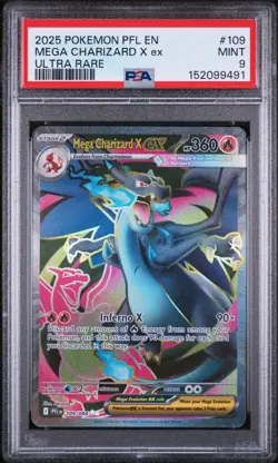 Pokemon TCG Mega Charizard X ex 109/094 Ultra Rare Holo PSA 9 - Image 1