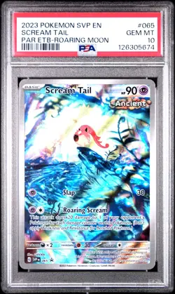 2023 POKEMON SVP EN-SV BLACK STAR PROMO #065 SCREAM TAIL PSA 10 - Image 1