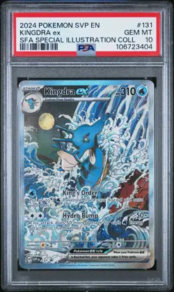 2024 POKEMON SHROUDED FABLE BLACK STAR PROMO KINGDRA EX 131 PSA 10 - Image 1