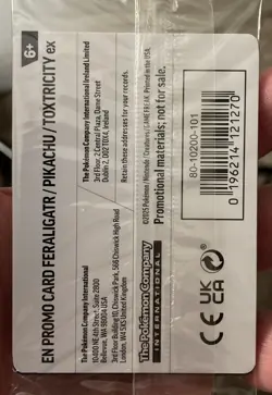 2024 Pokemon Illustration Contest Promos Sealed (Feraligatr/Pikachu/Toxtricity) - Image 2