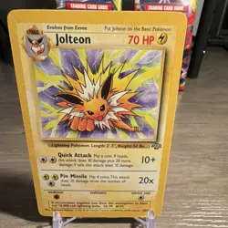 Pokemon Jolteon Jungle 4/64 Rare Regular Unlimited ENG 1999 HP 70 Stage 1 - Image 1
