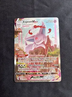 Pokemon TCG SWSH Fusion Strike Espeon VMAX 270/264 Alt Art Secret Rare NM/M - Image 1