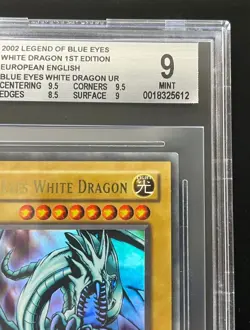 Yu-Gi-Oh! TCG Legend of Blue Eyes White Dragon UR LOB-E001 1st Edition BGS 9 - Image 4