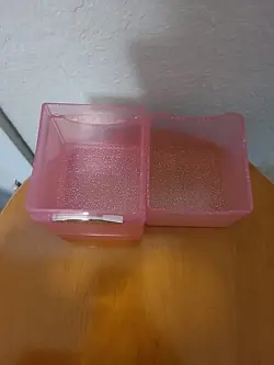 ULTRA PRO GLITTER PINK SATIN TOWER DECK BOX Compartment Storage Case Card Dice - Image 2