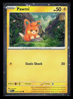 Pawmi 074/193 Cosmos Holo Paldea Evolved Promo Pokemon Card - Image 1