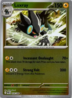Luxray 028/088 Rare Perfect Order Pokemon Reverse Holo Near Mint - Image 1