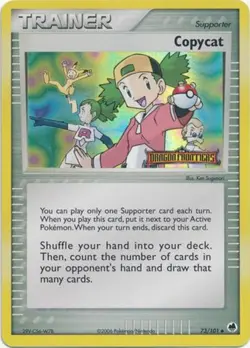 Copycat - 73/101 - Uncommon - Reverse Holo PL/MP, English Pokemon EX Dragon Fron - Image 1
