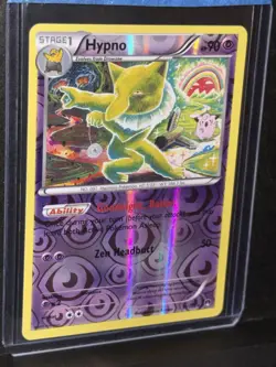 Hypno 51/122 XY BreakPoint Reverse Holo Tomokazu Komiya Pokemon TCG - Image 4