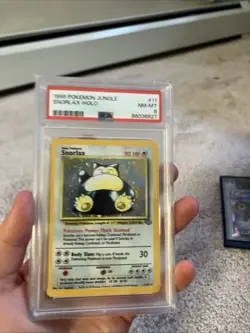 1999 POKEMON JUNGLE #11 SNORLAX-HOLO PSA 8 UNLIMITED - Image 1