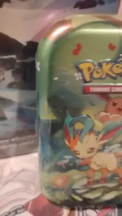 Pokemon Prismatic Evolutions SV8.5 Leafeon Mini Tin Factory Sealed 🌟✨🌙💫 - Image 2