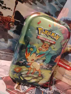 Pokemon Prismatic Evolutions SV8.5 Leafeon Mini Tin Factory Sealed 🌟✨🌙💫 - Image 3