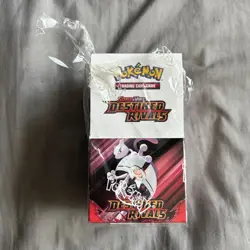 Pokemon TCG Destined Rivals Half Booster Box 18-Pack Unsealed - Image 1