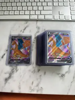 FULL ART Charizard V ULTRA RARE PROMO Pokemon SWSH050 Champion's Path Holo - NM - Image 1