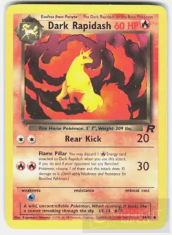 POKEMON DARK RAPIDASH 44 TEAM ROCKET UNLIMITED LP - Image 1