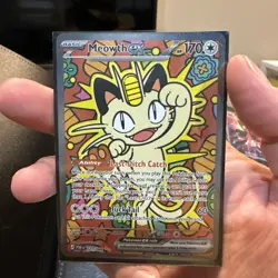 Pokemon Perfect Order Meowth EX SIR Special Illustration Rare 121/088 - Image 1