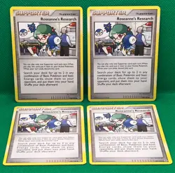 Pokemon Tcg Roseanne's Research 125/132 Secret Wonders Non Holo x4 - Image 1