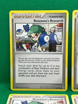 Pokemon Tcg Roseanne's Research 125/132 Secret Wonders Non Holo x4 - Image 2