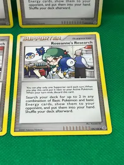 Pokemon Tcg Roseanne's Research 125/132 Secret Wonders Non Holo x4 - Image 5