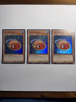 Yugioh! 3x Tin Goldfish HA07-EN037 Super Rare 1st Ed - VLP - Image 1