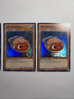 Yugioh! 3x Tin Goldfish HA07-EN037 Super Rare 1st Ed - VLP - Image 2