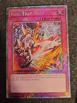 Void Trap Hole 1st Edition Platinum Secret Rare RA04-EN190 Yu-Gi-Oh! - Image 1