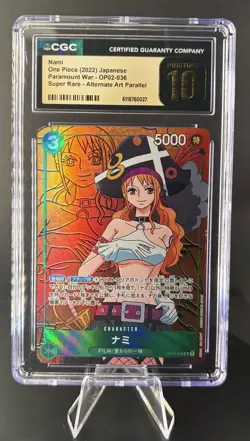 Nami OP02-036 - One Piece: Paramount War - CGC 10 Pristine - Image 1