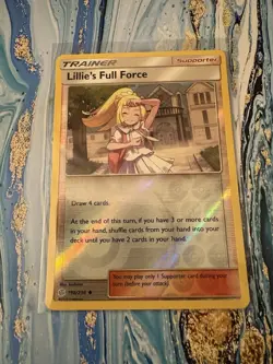 Pokemon TCG Illustration Lillie’s Full Force 196/236 Cosmic Eclipse NM - Image 1