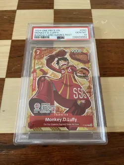 Monkey.D.Luffy (Bandai Card Games Fest 24-25) P-080 One Piece PSA 10 English - Image 2