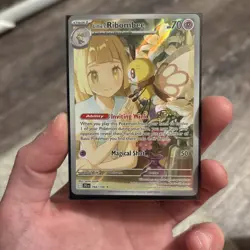Pokemon TCG Lillie's Ribombee Card Journey Together Illustration, 164/159 - Image 1