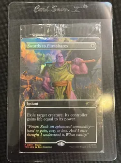 Swords to Plowshares Marvel Thanos PSA Promo SEALED Magic the Gathering TCG New - Image 1