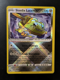 Carta Pokemon STEELIX LUCENTE 124/196 Origine Perduta Holo Reverse Rara ITA NM - Image 1