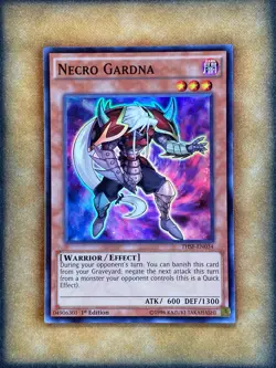 Yugioh Necro Gardna THSF-EN034 Super Rare 1st Ed NM - Image 1