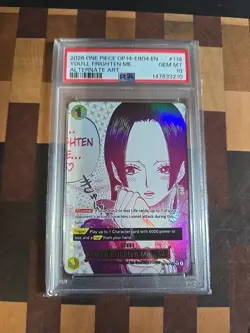 One Piece OP14-118 You’ll Frighten Me Alternate Art PSA 10 - Image 1