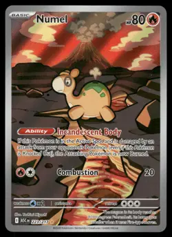 Pokemon Cards Numel 223/217 Ascended Heroes Illustration Rare NM - Image 1