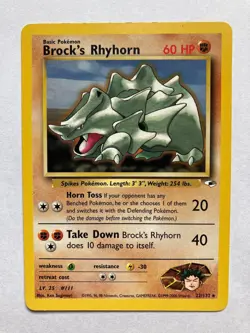 Pokemon TCG Gym Heroes Singles Choose Your Card LP WOTC Vintage - Image 4