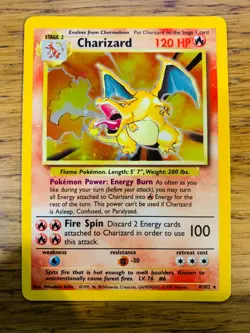 Charizard (4/102) Holo Base Set Pokemon Card! FAST & FREE P&P! - Image 2