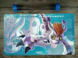 DTCG Adventure Gomamon Playmat Trading Card Game DTCG CCG Mat Free Best Tube - Image 1