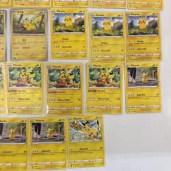 25 Pikachu Pokemon Cards Lot – Promo, GO, Mid-era / Modern Mix - Image 4