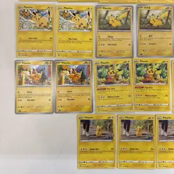 25 Pikachu Pokemon Cards Lot – Promo, GO, Mid-era / Modern Mix - Image 5