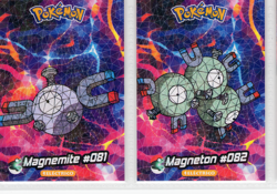 POKEMON - CRYSTAL CARD COLLECTION * MAGNEMITE & MAGNETON - CRACKED ICE HOLO - Image 1