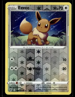 Eevee 130/185 Vivid Voltage Reverse Holo Common Pokemon - Image 1