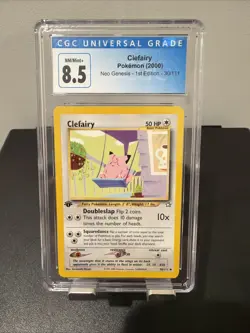 2000 Pokemon Neo Genesis 1st Edition Clefairy #30/111 CGC 8.5 - Image 1