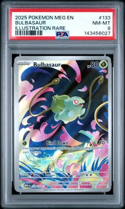 Bulbasaur 133 - PSA 8 - Pokemon Meg En-Mega Evolution - NM-MT - Image 1