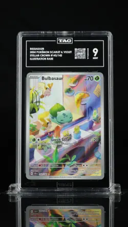 Pokemon Graded Bulbasaur Stellar Crown TAG 9 - Image 1
