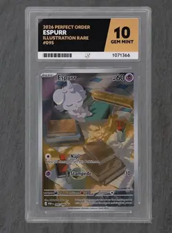 Pokemon Espurr me03 Perfect Order 095/088 2026 ACE 10 TCG Card UK - Image 1