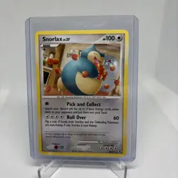 Pokemon TCG Snorlax 33/111 Rising Rivals Regular Rare 100 HP Basic Eng 2009 LP - Image 1