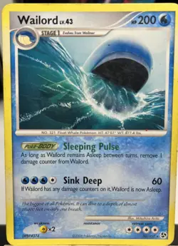 Pokemon TCG Wailord Great Encounters, Regular Rare Card 30/106 NM - Image 1