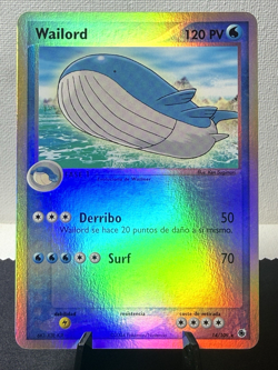Pokemon TCG: EX Ruby & Sapphire Wailord 14/109 Reverse Holo NM Spanish - Image 1