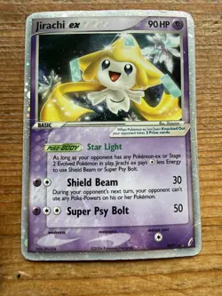 Pokemon TCG Jirachi EX Holo 94/100 Holo Rare Heavy Play/Damaged - Image 1