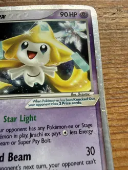 Pokemon TCG Jirachi EX Holo 94/100 Holo Rare Heavy Play/Damaged - Image 2